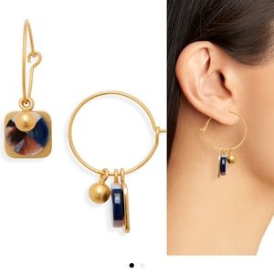 Madewell MixMatch Colorblock Acetate Hoop Earrings